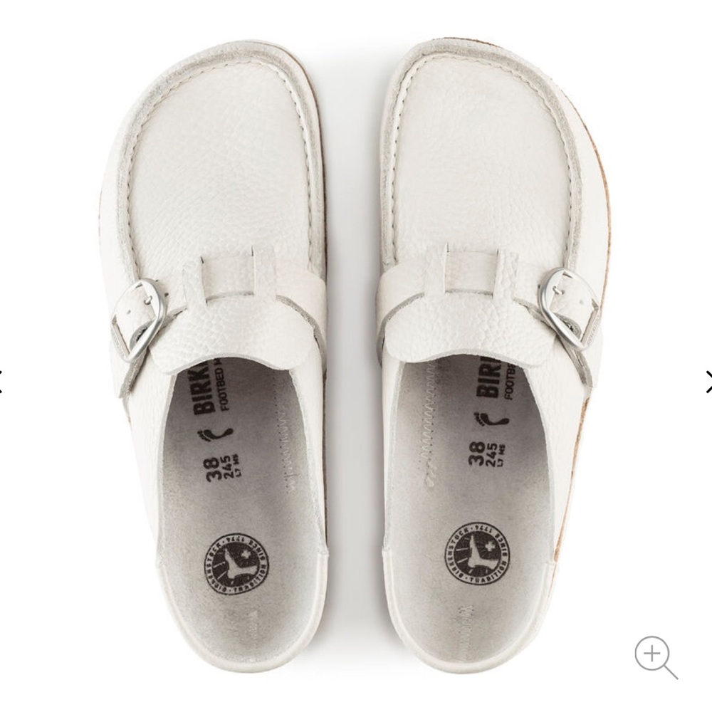 Birkenstock Buckley- White leather clog- worn a few times